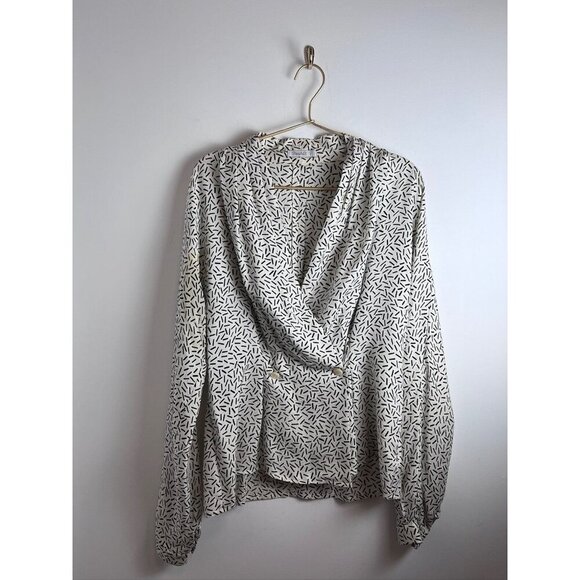 Tahari vintage blouse sprinkles ! Has flaws with life left! - Picture 1 of 10
